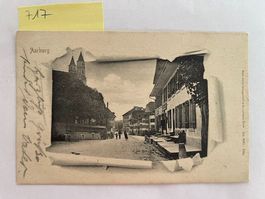 alte Ansichtskarte Aarburg, 1903 mit Stempel