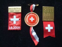 Abzeichen 1. August 2009-2010-2011