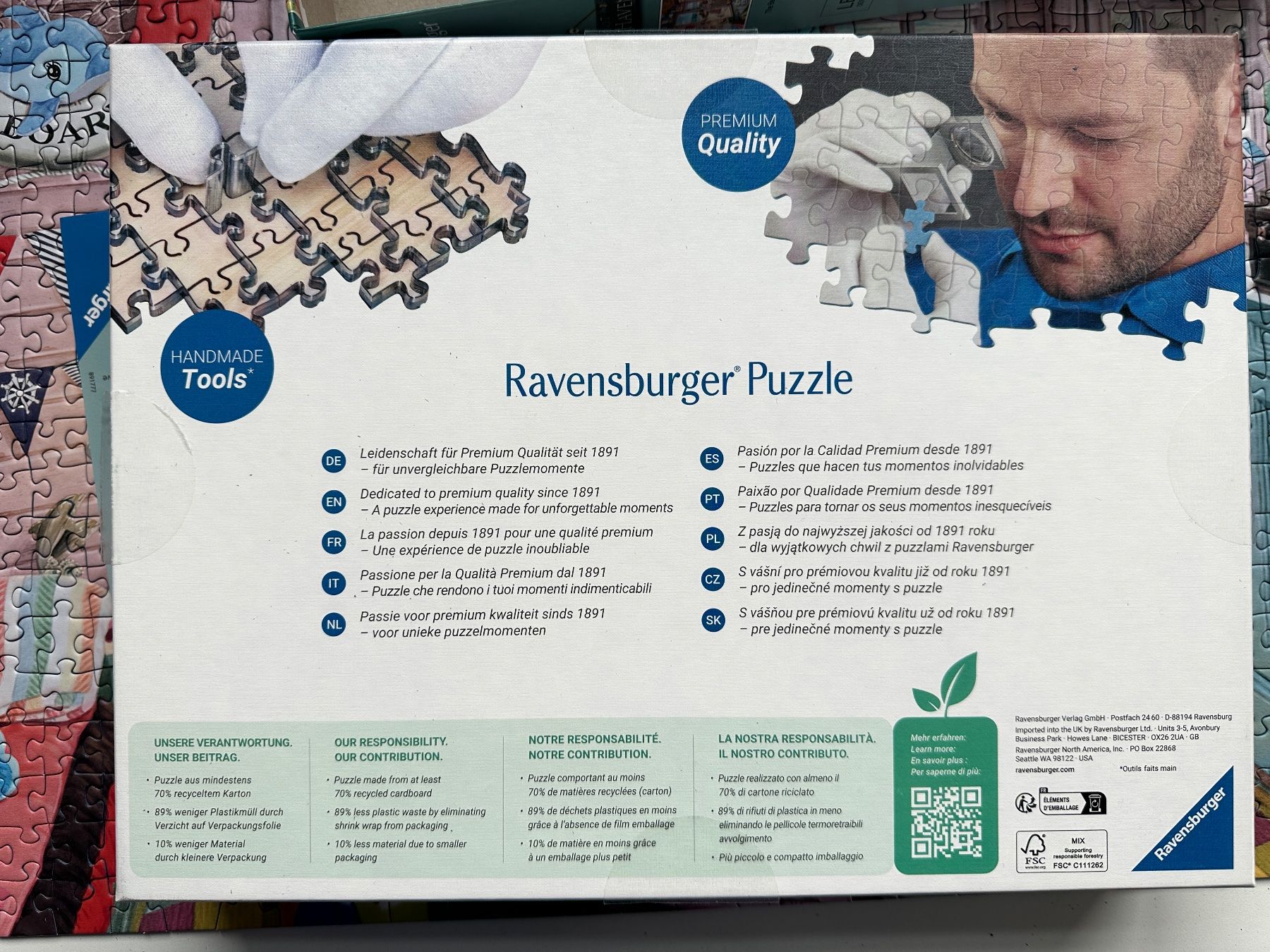Ravensburger Puzzles: Ravensburger 1000 Puzzle „Strandhütte“ – Gebraucht aus Zürich von babssusch 3