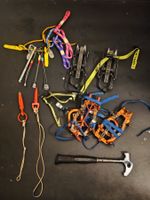 Ice Climbing Gear Crampons Ice Axe & Nuts Set