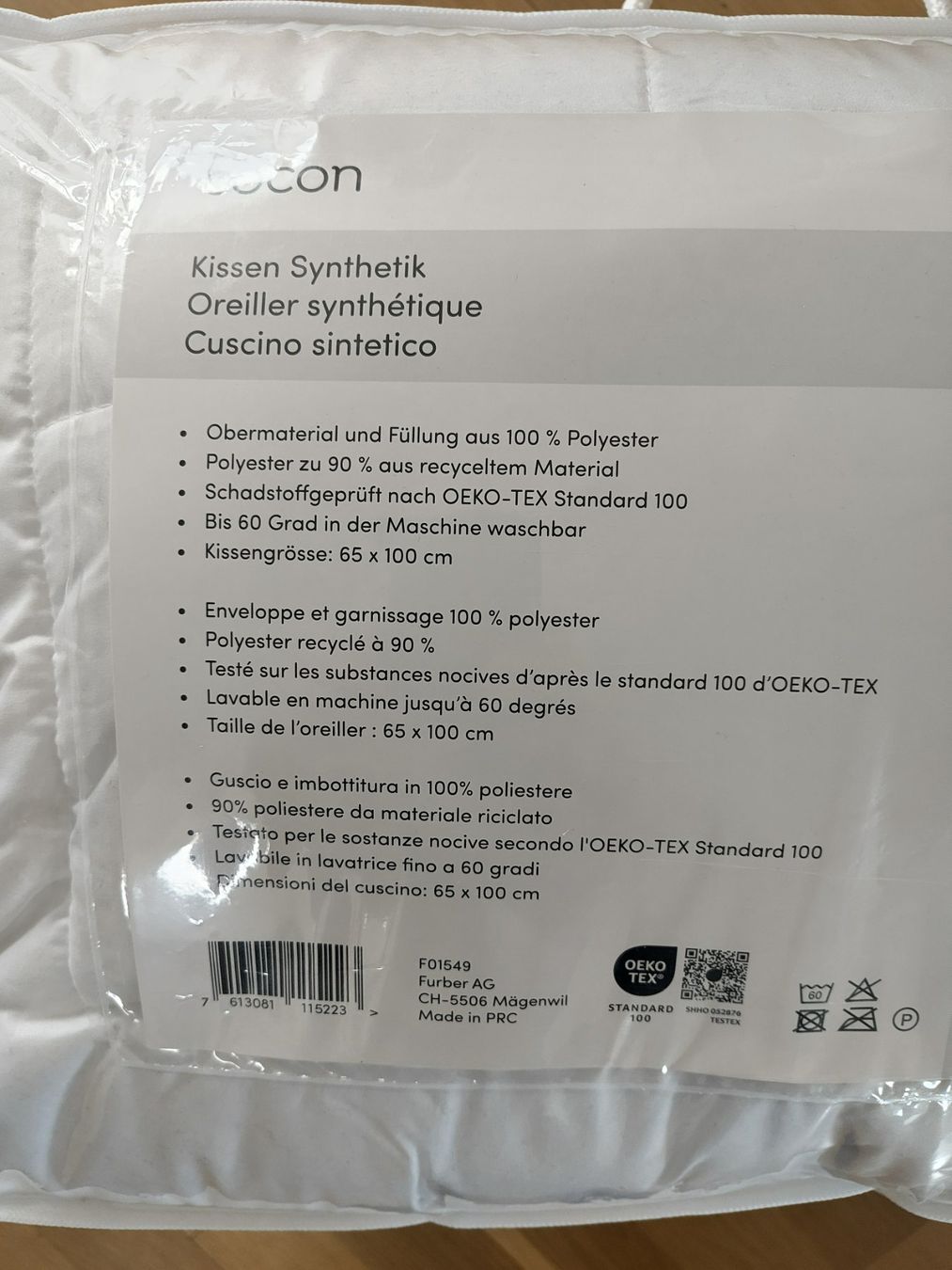Kissen: Kopfkissen Pfulmen 60x100 – Neu (gemäss Beschreibung) aus Oekingen von Bern66 2