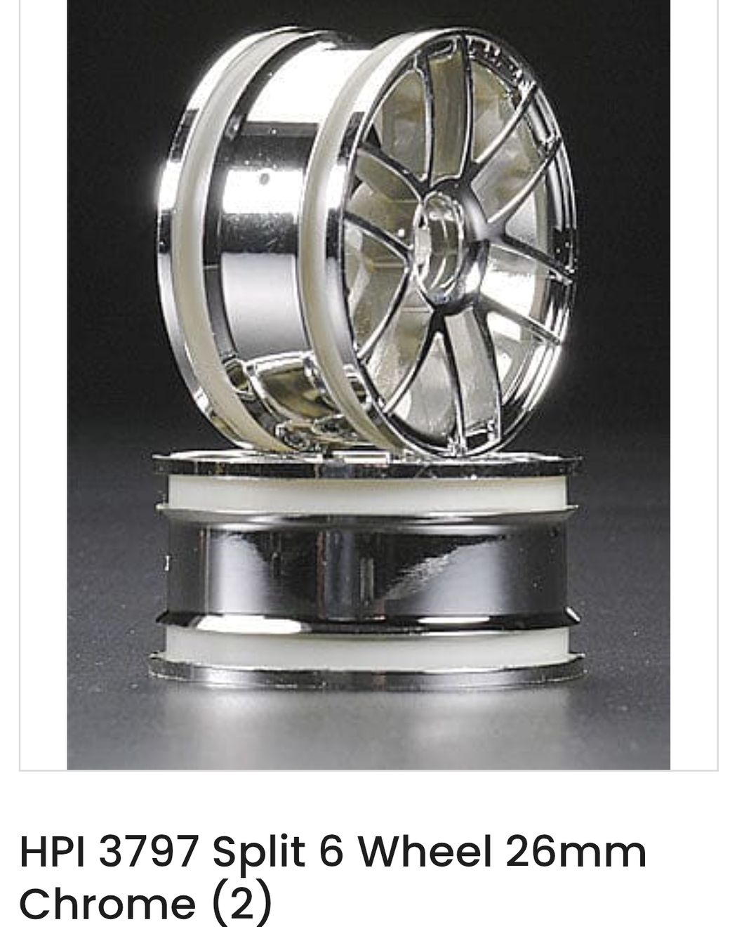 HPI Modellismo RC: HPI 3797 Split 6 Felgen, 26mm, – Nuovo (secondo la descrizione) da Oberburg venduto da e-swat 1