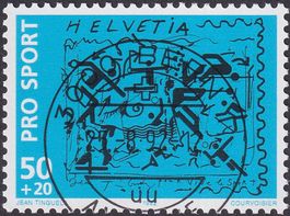 1992, W73 (Pro Sport) Einzelmarke mit Ersttag-Vollstempel