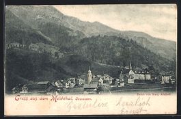 Obwalden-Melchthal, Teilansicht mit Kirc