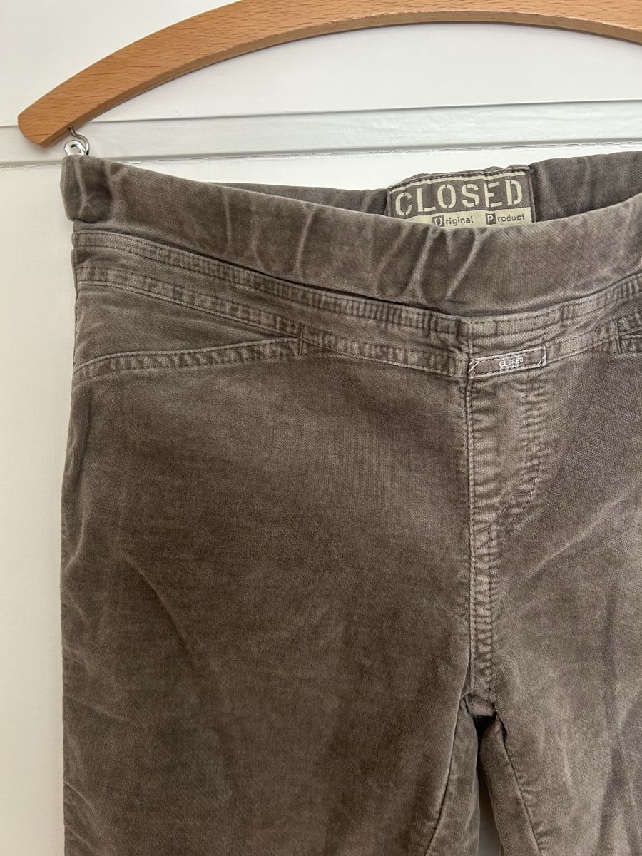 Closed Pantaloni: Leggings Closed low waist, braun Samt – Nuovo (secondo la descrizione) da Zürich venduto da ruwu773n