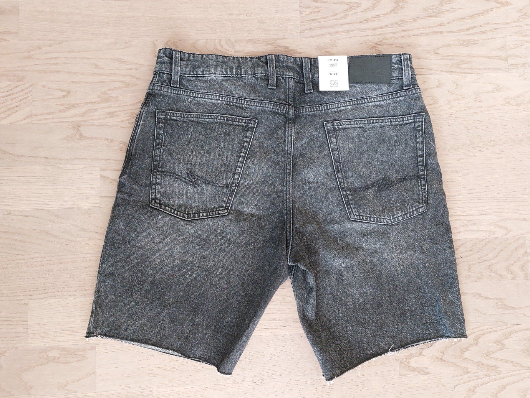 S.Oliver Pantaloni: S. Oliver QS Regular Shorts John in Grau W33 – Nuovo e nell'imballaggio originale da Sachseln venduto da Palur 5