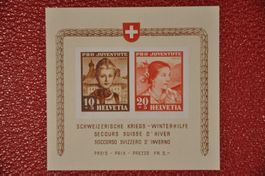 1941 Pro Juventute Block postfrisch