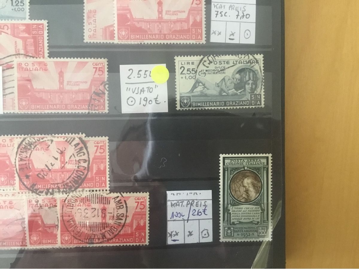 Tutti i francobolli: Lotto 19 Regno Italia – Usato da cassina d'agno venduto da Scorti1961 2