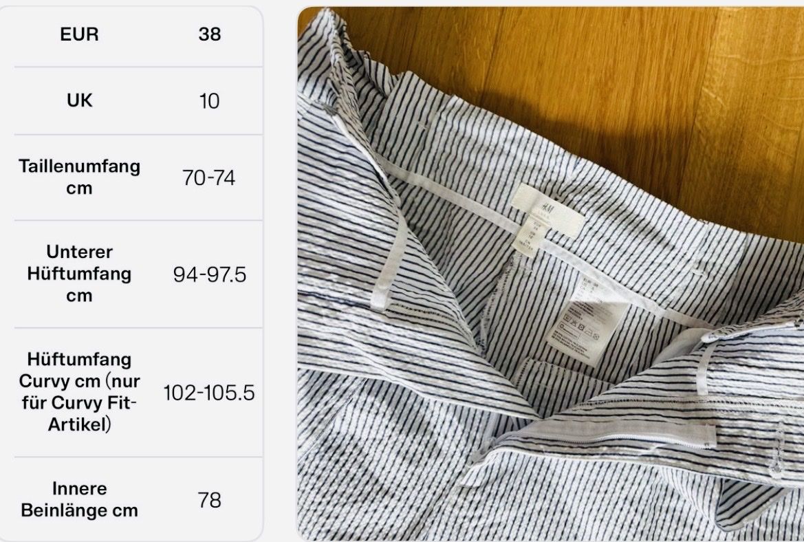 Pantaloni: H&M Hose Gr. 38 Top Zustand – Nuovo (secondo la descrizione) da Kradolf venduto da AlexiaEugster 3
