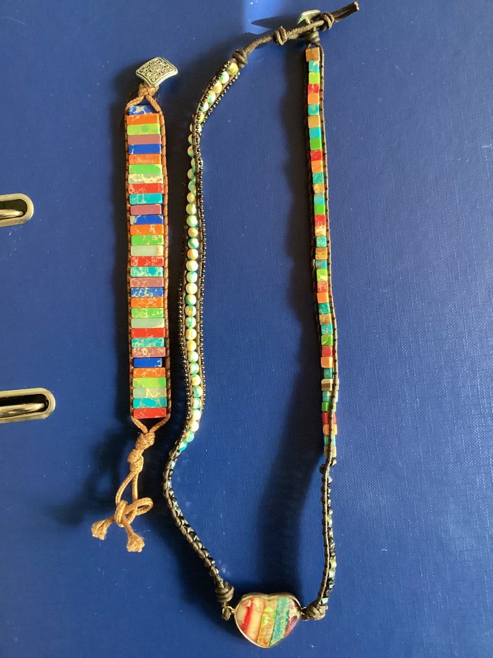 Catenine: Halskette bunt / Fuss- oder Handgelenk-Kette bunt / STEIN – Nuovo (secondo la descrizione) da Frauenfeld venduto da Boldi46 1