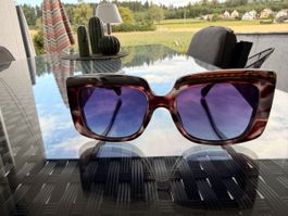 Sonnenbrille Damen Schildpatt Muster guter Zustand