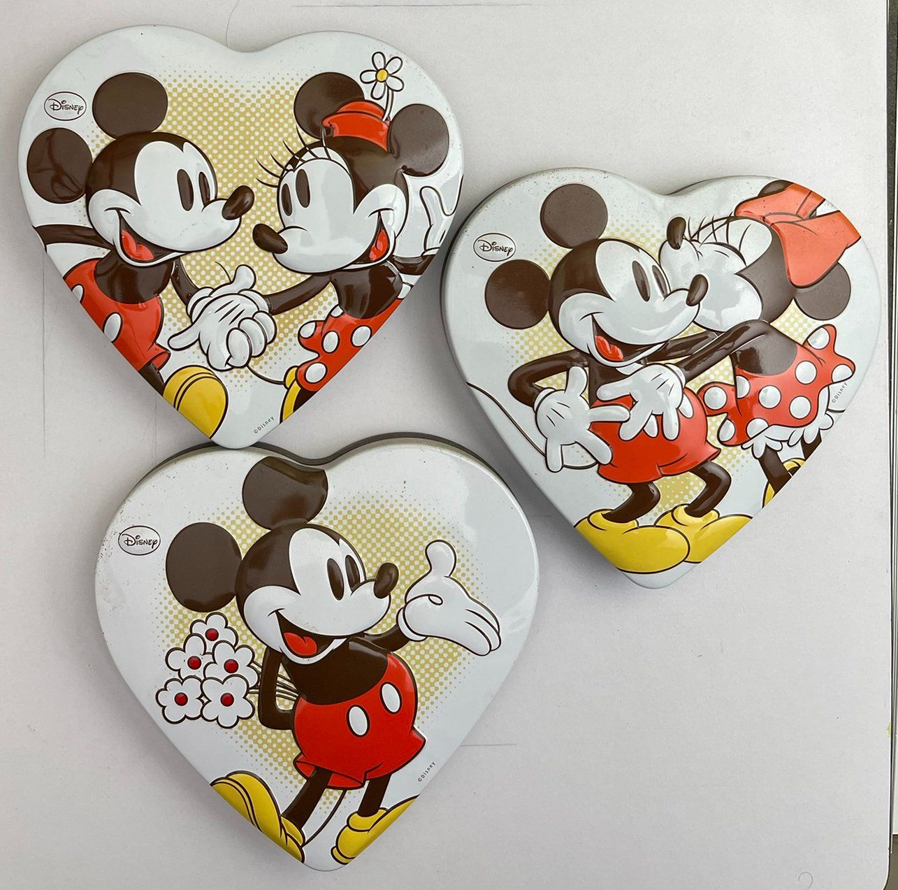 Disney Contenitori & Simili: 3 DISNEY PRALINE BOXEN aus Blech (leer!) – Usato da Frenkendorf venduto da Yard-Sale-2000