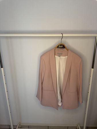 H&M Blazer Damen Gr. 42 Rosé Elegant Businessjacke