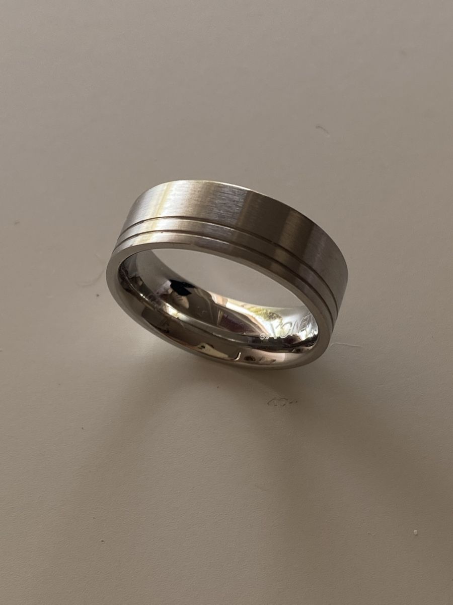 Anelli: Xenox Edelstahl Silber Band Ring – Nuovo (secondo la descrizione) da Givisiez venduto da dor_xb9k 1