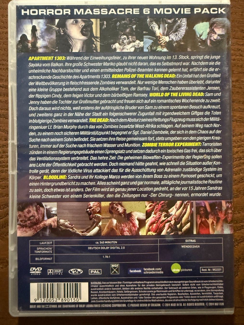 Alle DVDs: Horror Massacre 6 Movie Pack – Gebraucht aus Zürich von FilmFreunde 1
