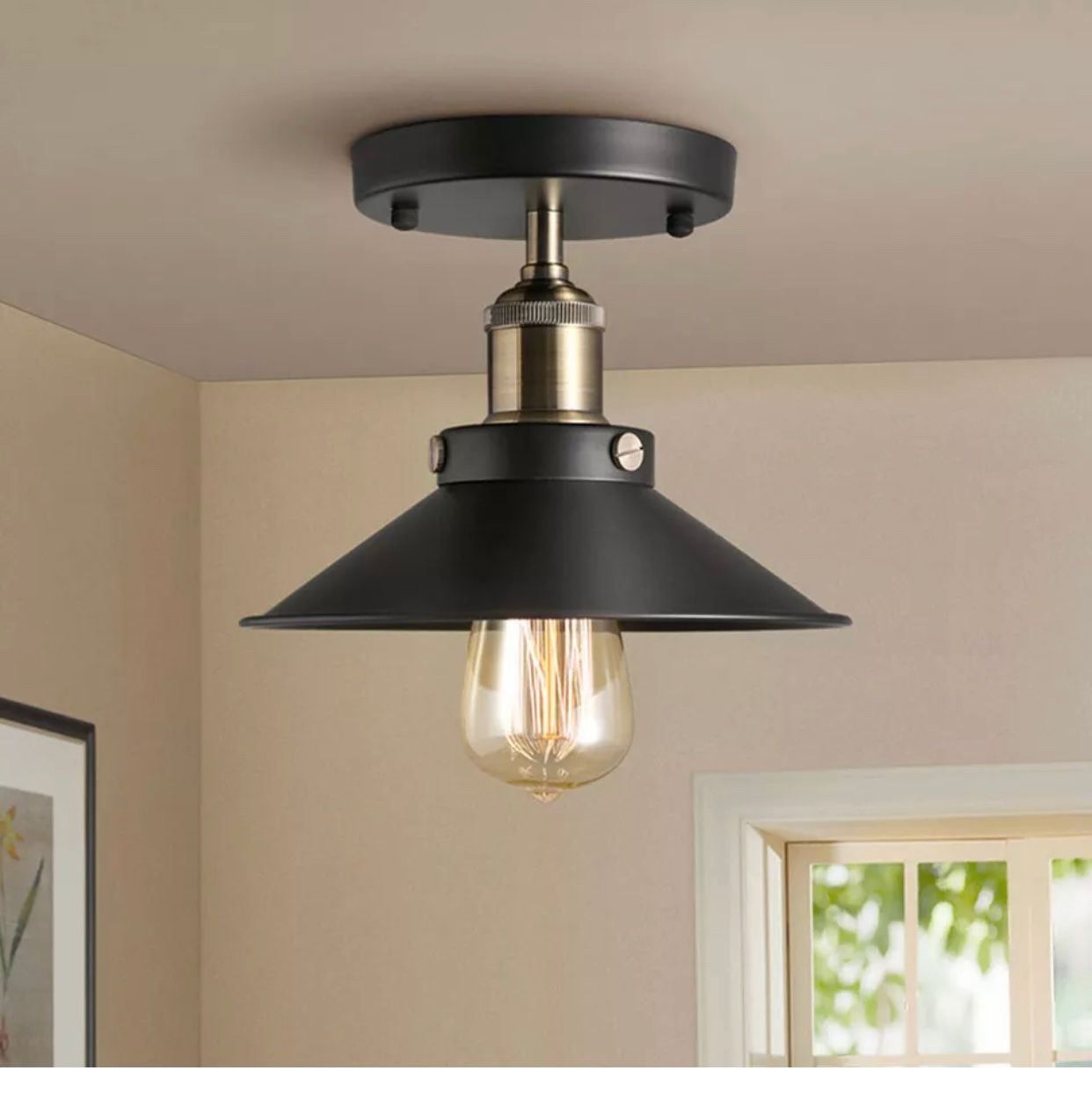 Lampadari & plafoniere: E27 Deckenlampe Hängeleuchte Schwarz Met – Nuovo e nell'imballaggio originale da Amriswil venduto da JaJa-Express 1