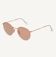 Ray-Ban Round Metal RB 3447 112/Z2 (Grösse 50) – Gold/Rosa