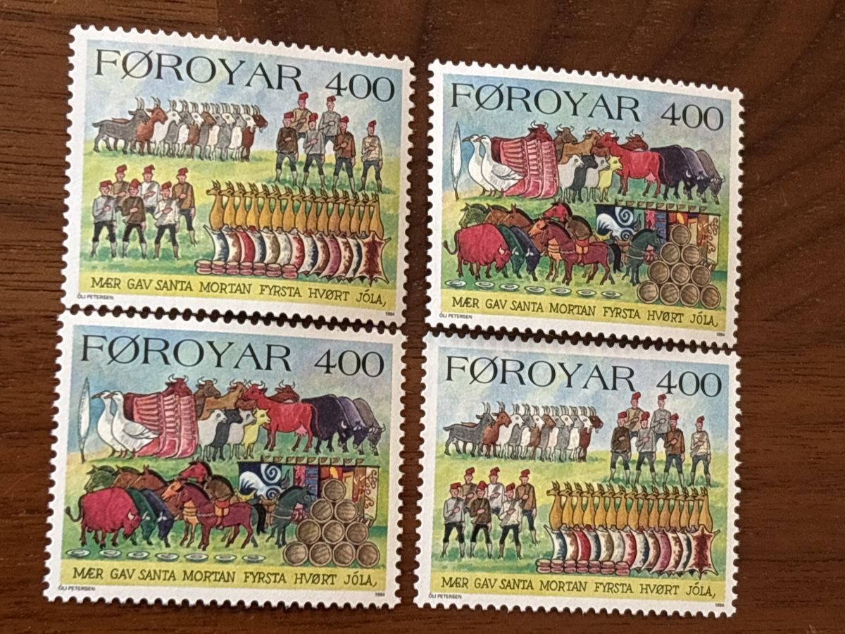Tutti i francobolli: Briefmarken Färöer , Viererblock, Postfrisch – Nuovo e nell'imballaggio originale da Zürich venduto da engebrunau