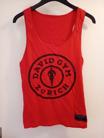 David Gym Zürich Tank Top Fitness Sport Muskelshirt Rot M 