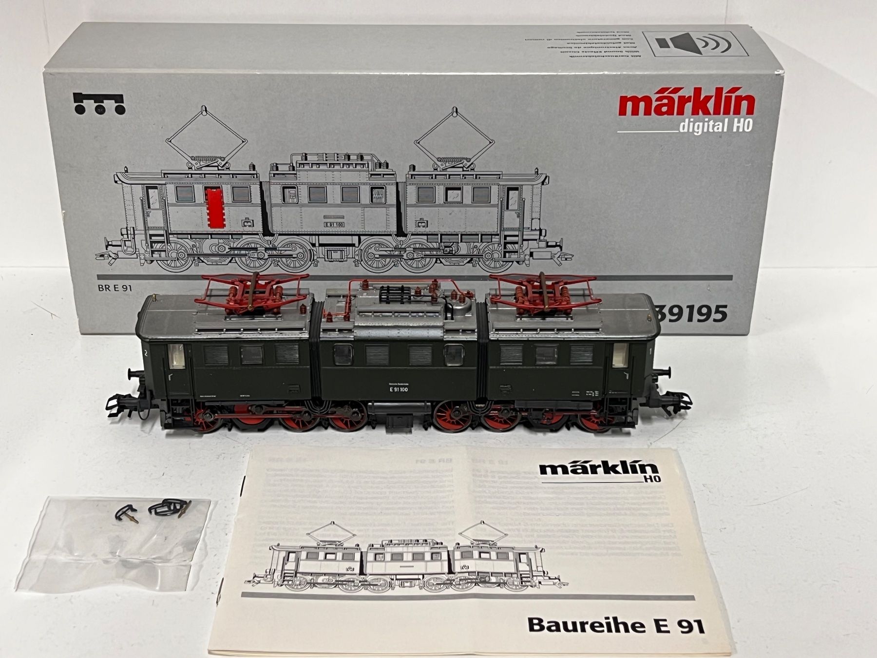 Märklin Trains électriques: Märklin 39195 BR E 91 Digital Sound – Neuf (Voir description) à Neuenhof par ludovicco