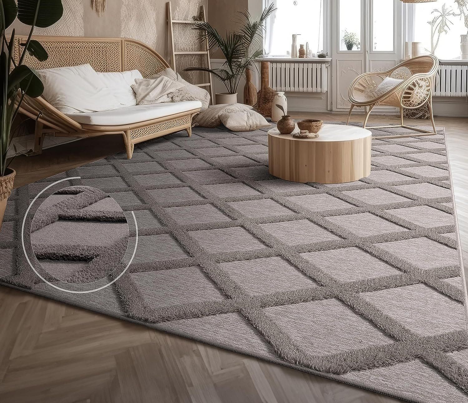 Tappeti: Moderner Teppich Skandi Antrazith NEU 160x220 – Nuovo e nell'imballaggio originale da Bern venduto da Miraitrading