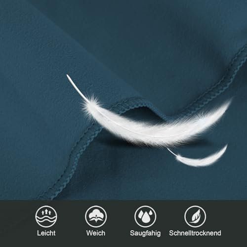 Biancheria da letto: Handtuch 3er Gross 200 100cm 2 Klein 80 40cm Microfaser – Nuovo e nell'imballaggio originale da Hundwil venduto da pak_7zvn 2