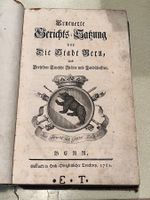 buch, erneuerte gerichtssatzung, bern 1762