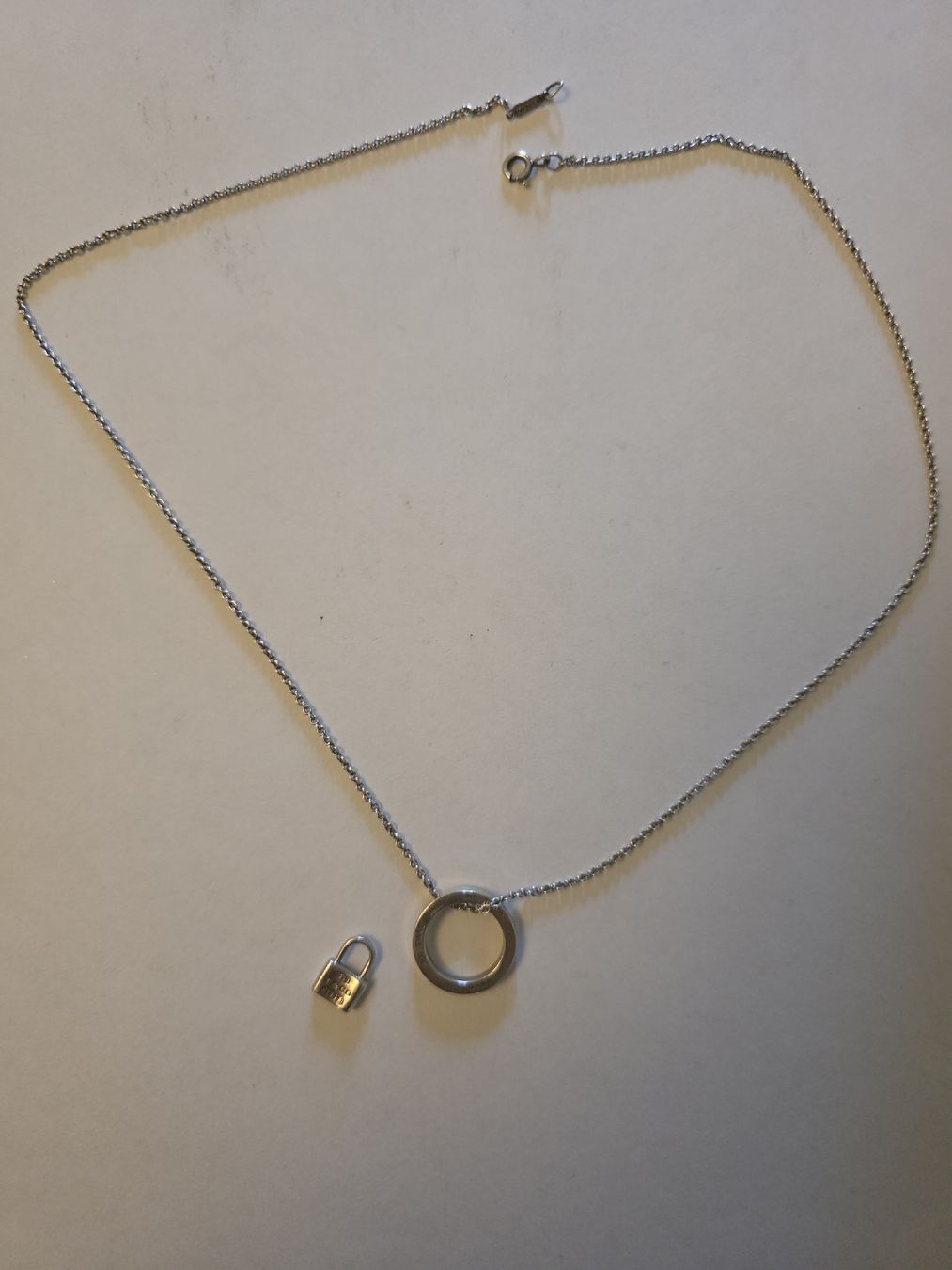 Tiffany & Co. Catenine: Tiffany & Co. 925 Silber Kette & 2 Anhänger – Usato da Binningen venduto da lieblingsstyle 2