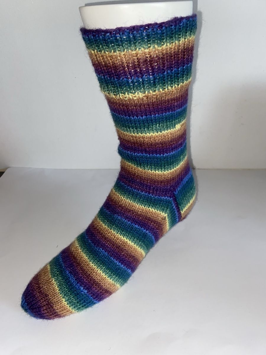 Calze: Socken handgestrickt,  bunt, Gr. 41/42 – Nuovo e nell'imballaggio originale da Grosshöchstetten venduto da Maschenshop 1