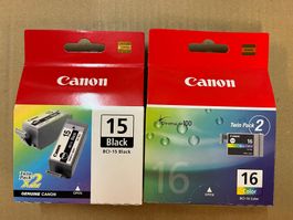 Orig. Canon BCI-15 & BCI-16 Tintenpatronen zum Sonderpreis