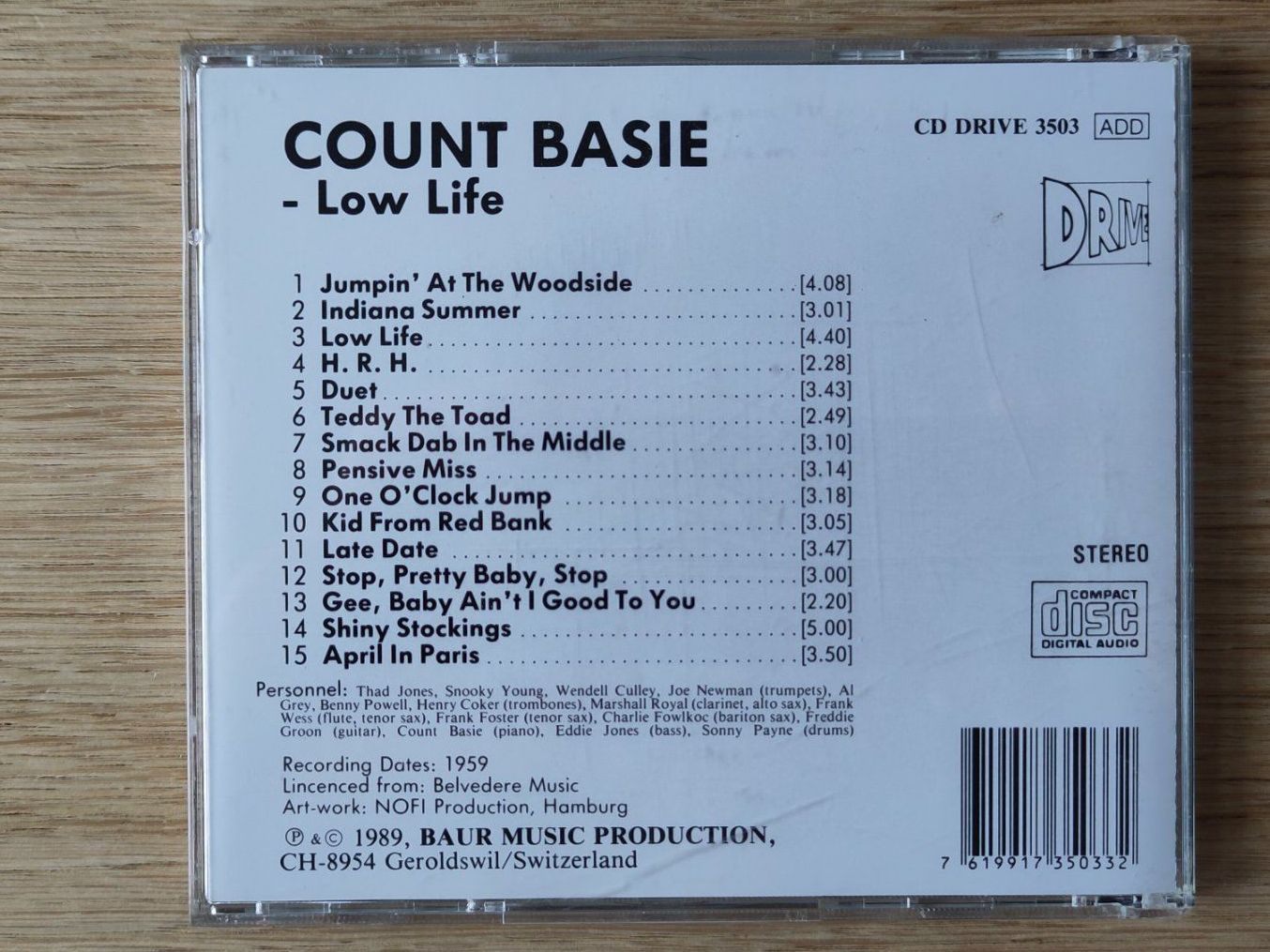 CD: Count Basie - Low Life – Usato da Birmensdorf ZH venduto da crabalocker67 1