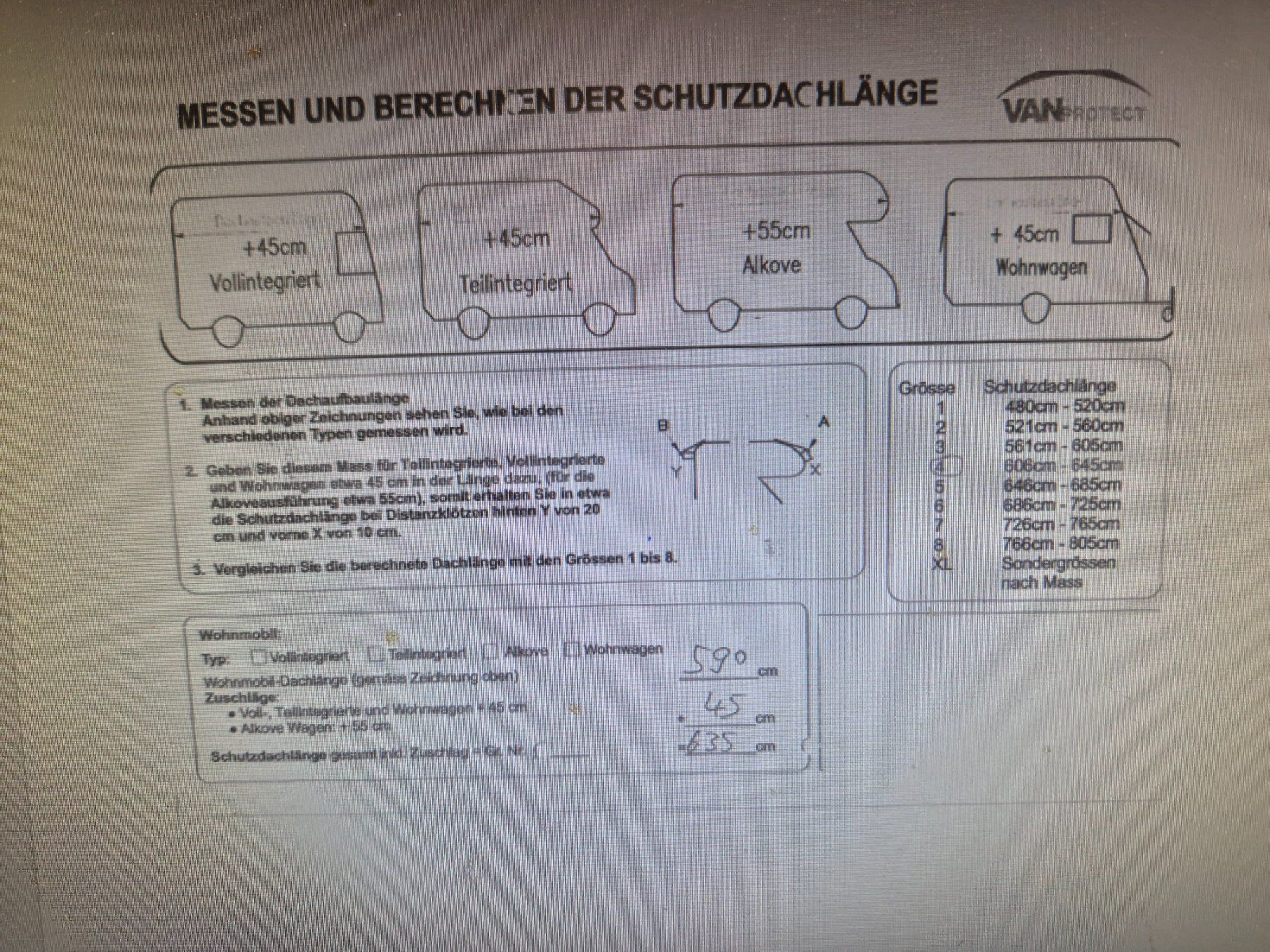 Veicoli da campeggio: Wohnmobil Schutzdach – Nuovo e nell'imballaggio originale da Oeschgen venduto da hei_8b7z 1