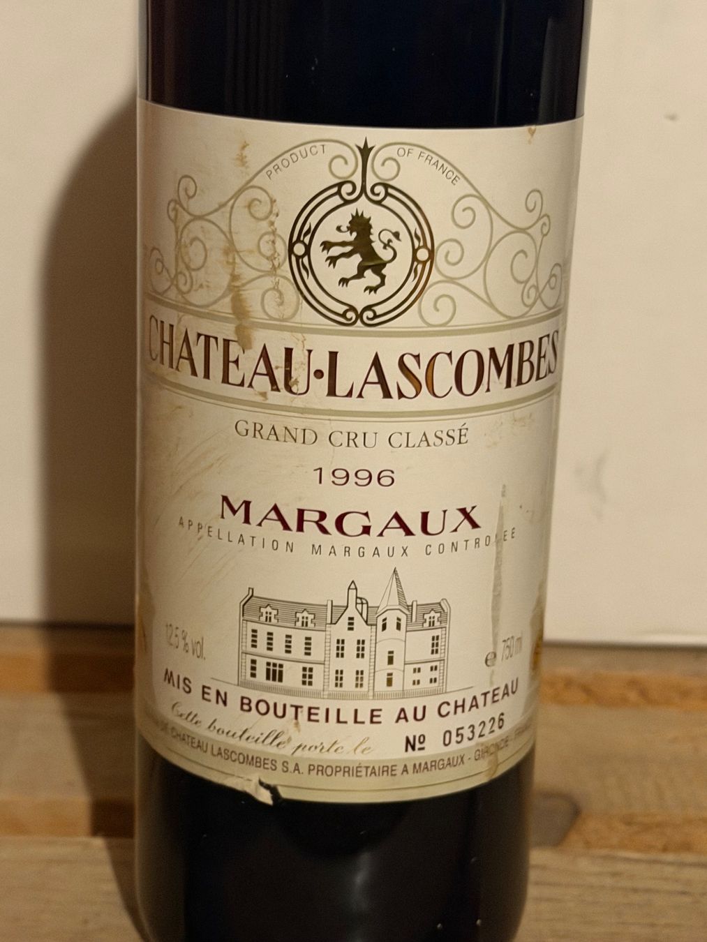 Vino: Château Lascombes 1996 Margaux – Nuovo (secondo la descrizione) da Roche VD venduto da avediscipule 1