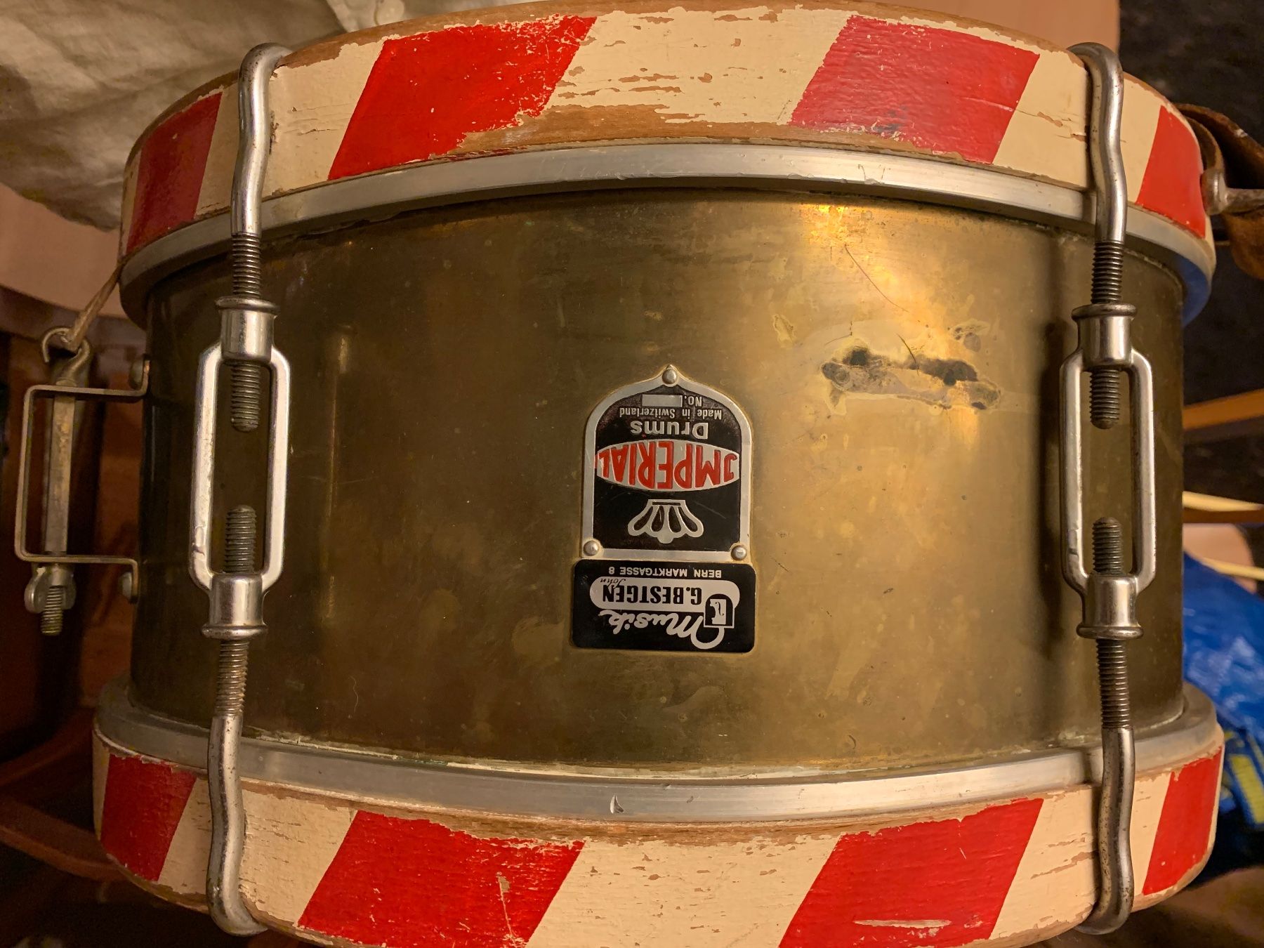 Schweizer Armee Strumenti musicali: Militär Trommel Imperial Schweiz – Usato da Wolfhalden venduto da SecondAntique 3