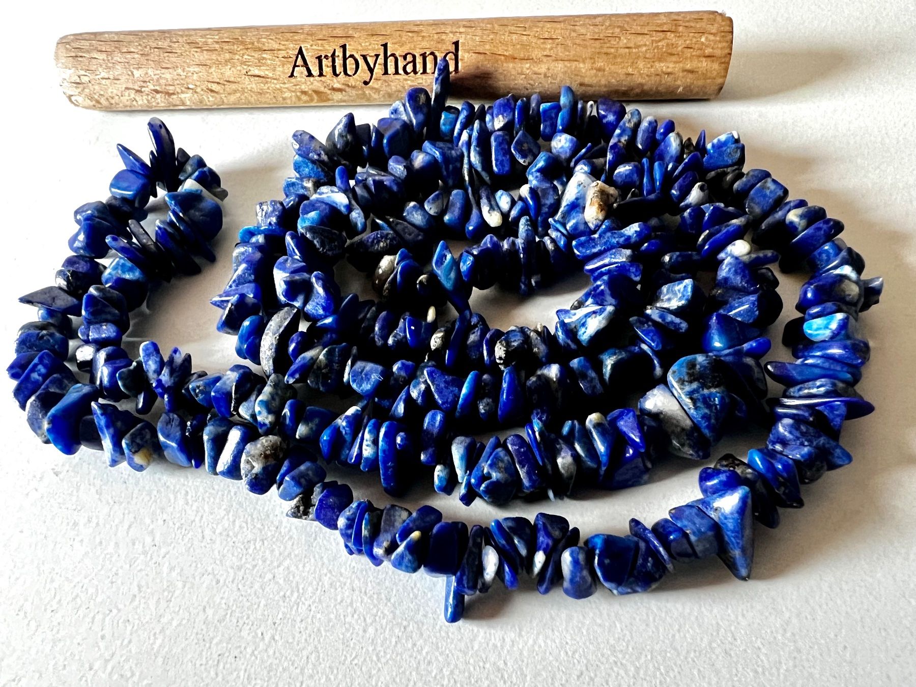 Catenine: FARBINTENSIVE SODALITH LONG KETTE  - 70cm - HANDGEFERTIGT – Usato da Ruswil venduto da artbyhand 1