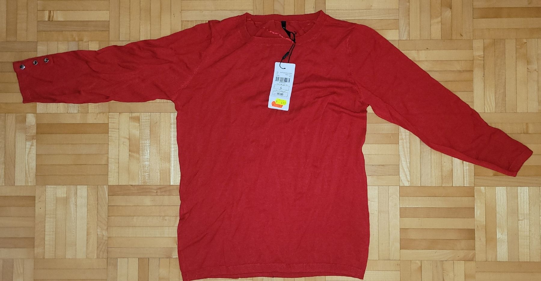 Pullover & Sweatshirts: 53. Pull rouge NEUF, taille L – Neu (gemäss Beschreibung) aus Villars-sur-Glâne von m66_dch5