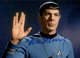 Star Trek LEONARD NIMOY Spock / TOP AUTOGRAMM