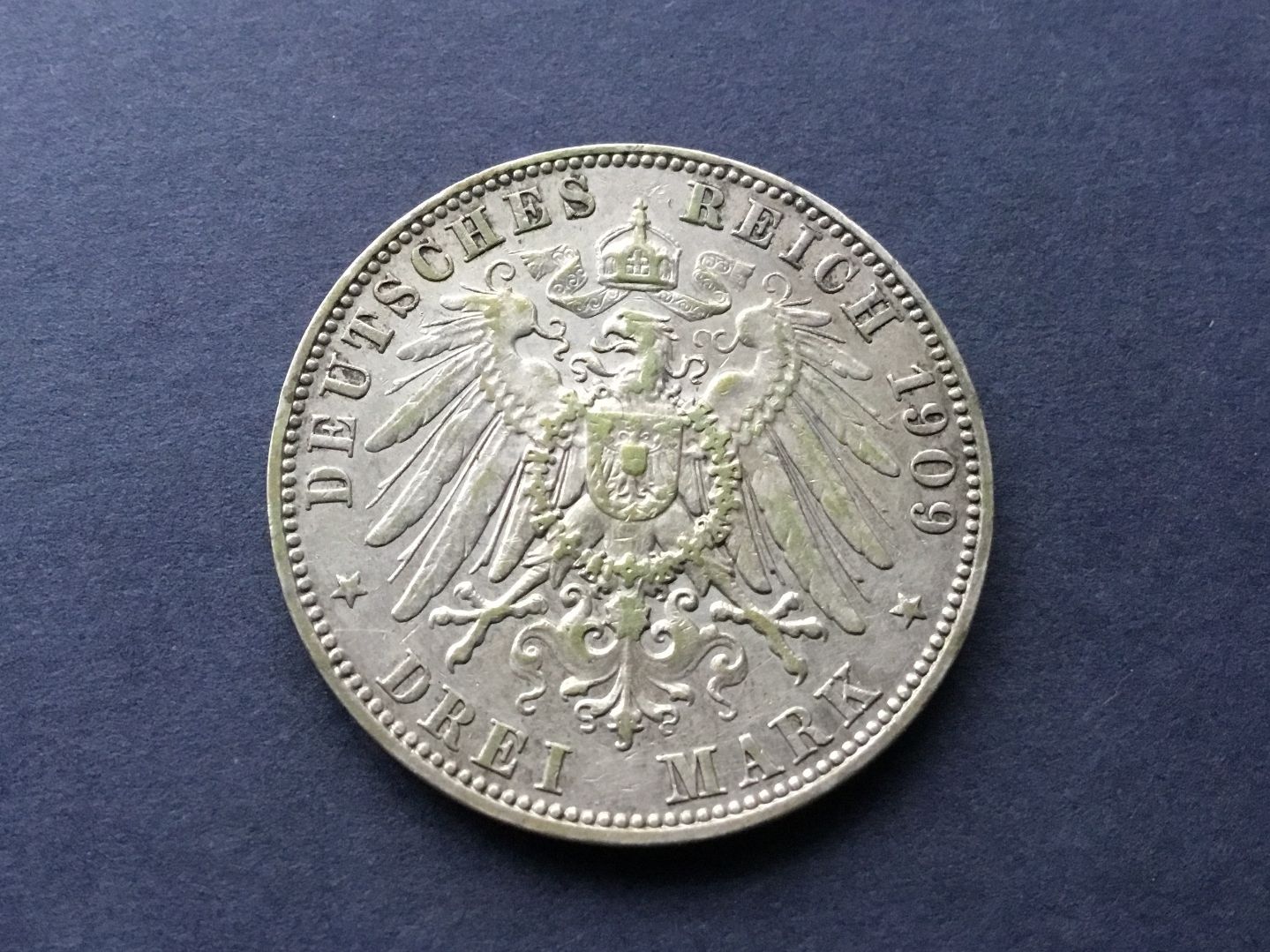 Tutti le monete: 3 Mark Friedrich August,König v.Sachsen 1909 VZ + – Usato da St. Margrethen SG venduto da alfapeugeot10 2