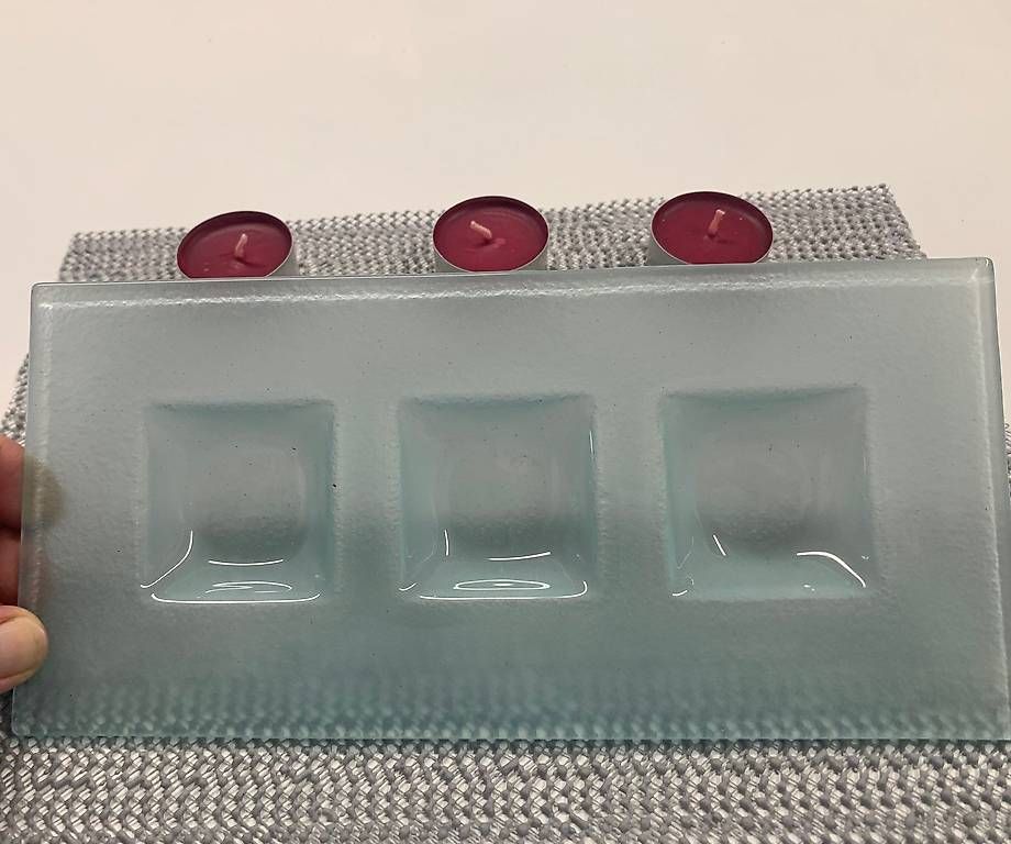 Portacandele: Kerzenhalter aus Glas – Usato da Aarau Rohr venduto da Mior