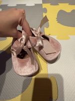 Lovely Girl's Pink Velvet Shoes, Size 20
