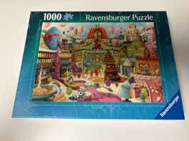 Puzzle Ravensburger 1000 pièces Sweet Street - comme neuf