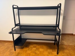 Fredde, Gamingschreibtisch, schwarz, 140x74x146