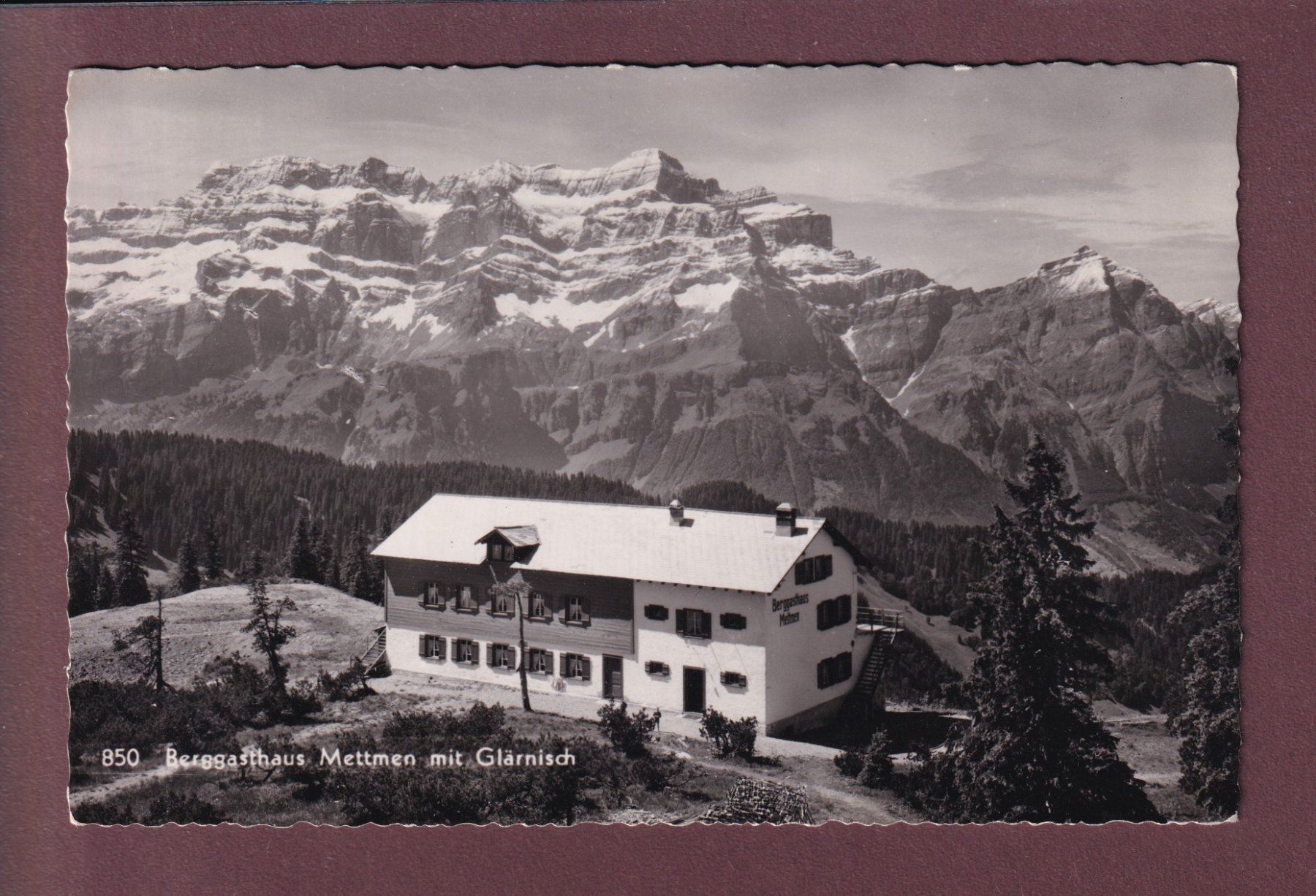 Cartoline postali: Berghaus METTMEN - Glärnisch – Usato da Pully venduto da nicecards