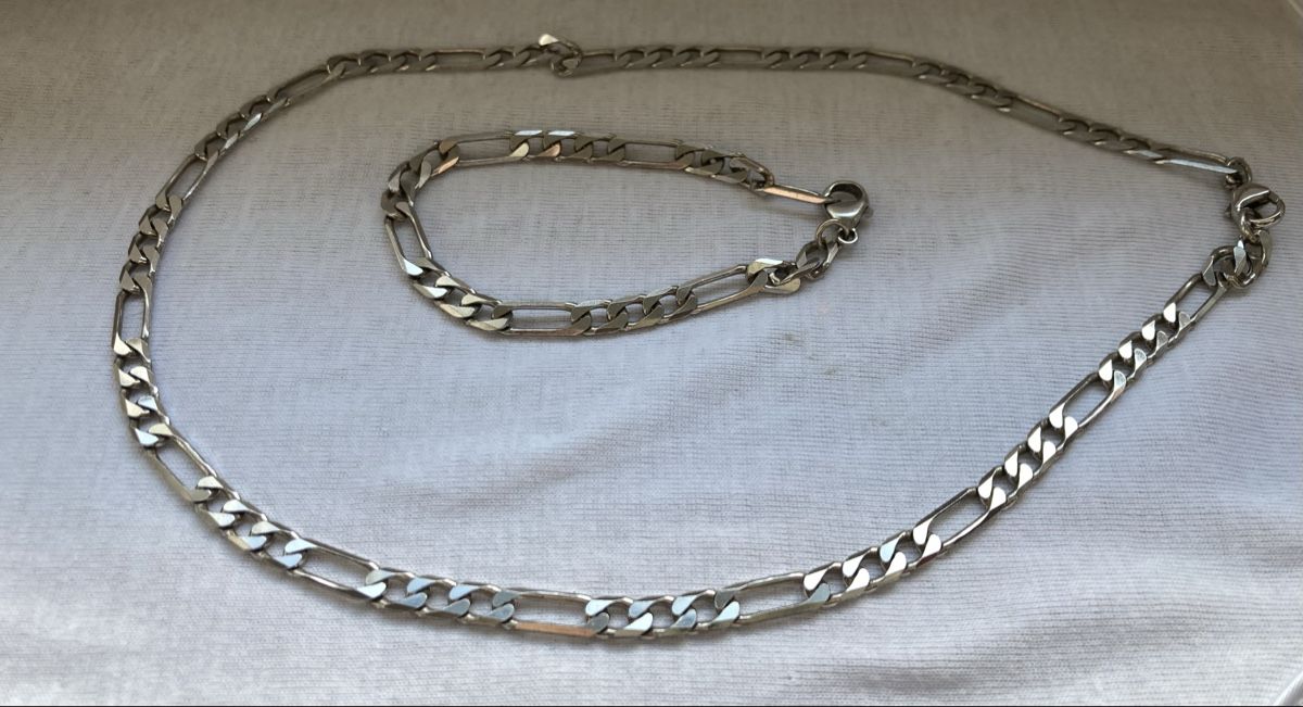 Ketten: Gliederhalskette + Armband – Gebraucht aus Niederdorf von Anderlemon