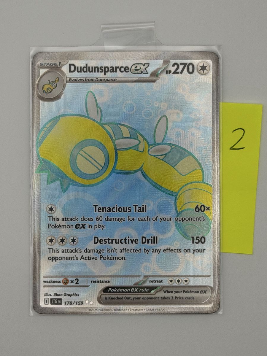 Pokémon Carte collezionabili: Pokémon Dudunsparce ex 178/159 – Nuovo (secondo la descrizione) da Uster venduto da CDM96