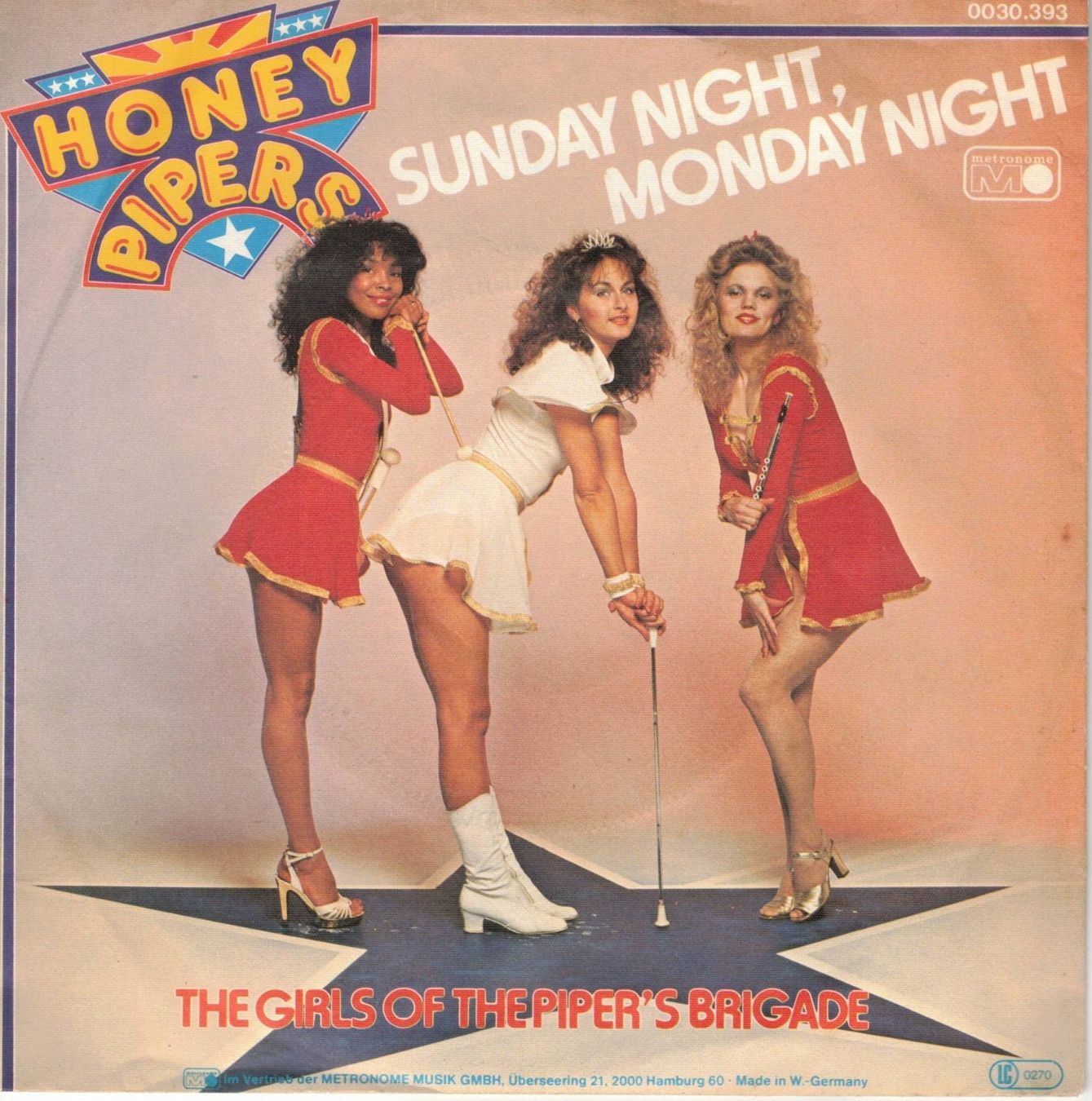 Dischi in vinile: Honey Pipers  --  Sunday Night  Single7 – Usato da Rheinau venduto da thealbum