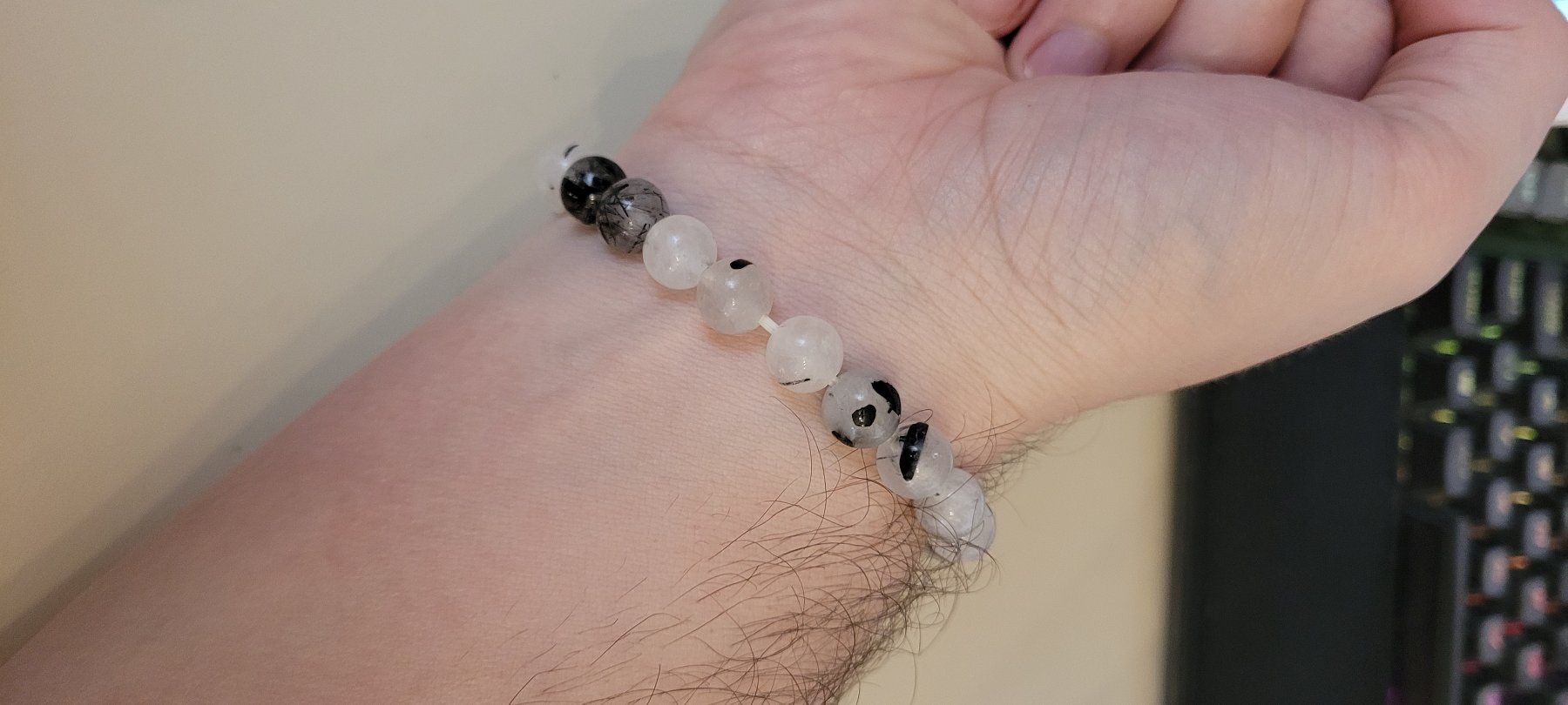 Bracciali & Braccialetti: Armband Kugeln 0,8mm Durchmesser Elastisch Weiss & Schwarz – Usato da Adlikon b.Regensdf venduto da ChriZ86 4