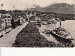 Luzern Schweizerhofquai 1948