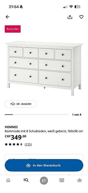 Ikea Commodes: Hemnes Kommode Ikea – D'occasion à Ueken par vbe_wgz6 1