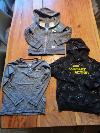 Tom Tailor Dino Pulli, LC Waikiki Pulli und Palomino Shirt